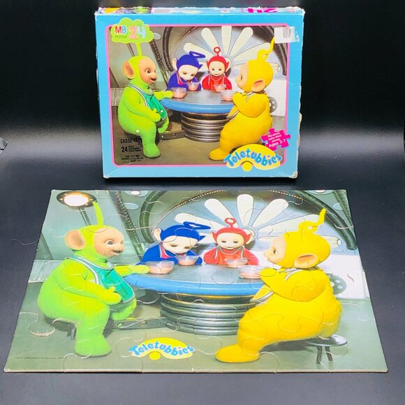 Vintage 1998 TELETUBBIES Characters Lunchtime Jigsaw Puzzle: 24 pcs COMPLETE - Picture 2 of 15